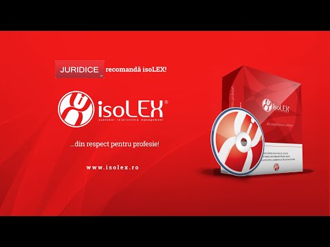 clip prezentare isoLEX [JURIDICE.ro recomanda isoLEX]