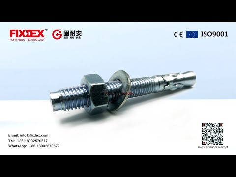 WZP Wedge Anchor Bolt with carbon steel and Stainless Steel