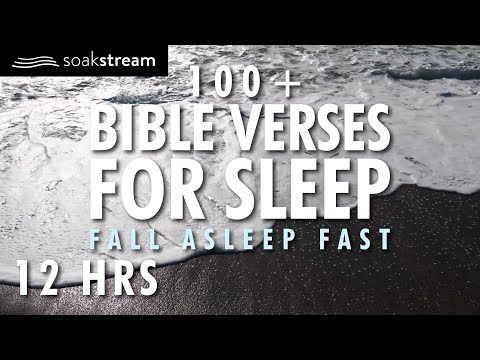 ON A BLACK SAND BEACH WITH THE LORD | 100+ Bible Verses For Sleep | Fall Asleep Fast | 12 hours