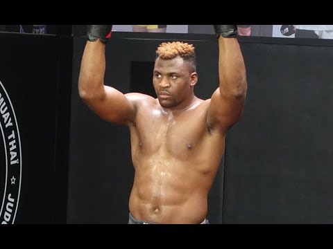 Francis Ngannou Open Workout Sparring Session l UFC 220