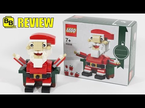 LEGO 2016 CHRISTMAS SANTA CLAUS 40206 SET REVIEW Video