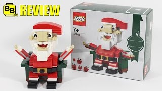 YouTube thumbnail: LEGO 2016 CHRISTMAS SANTA CLAUS 40206 SET REVIEW