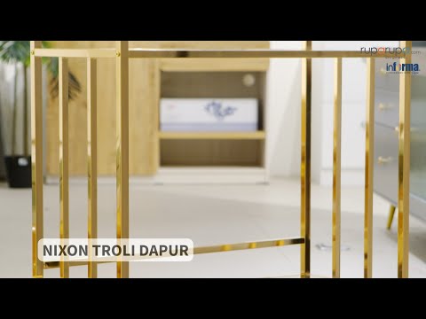 Gambar Informa Nixon Rak Troli Dapur - Gold