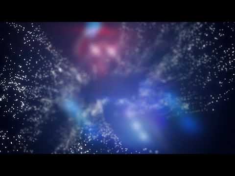 animated abstract blue background blurred lights bokeh effect