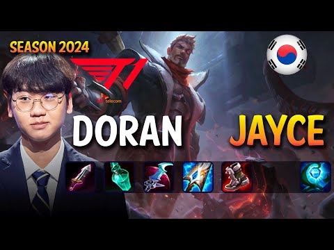 T1 Doran JAYCE vs PANTHEON Top - Patch 14.24 KR Ranked | lolrec