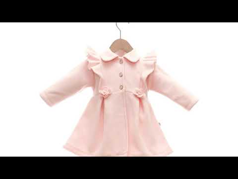 SOBRETUDO INFANTIL BETH BEBÊ FEMININO ALTO LUXO ROSA CLARO