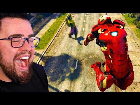 HULK Destroys IRON MAN Ragdoll Compilation! (GTA 5)