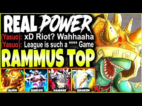 This is the REAL POWER of IMMORTAL Rammus Season 12 Build Guide 🔥 LoL Top Lane Rammus s12 Gameplay