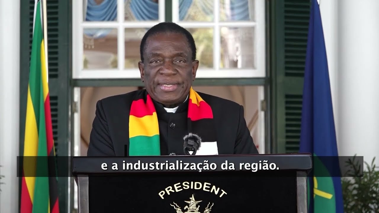 Declaração do dia da SADC do Presidente  da SADC  e do Zimbabwe, Sua Excelência E. D. Mnangagwa
