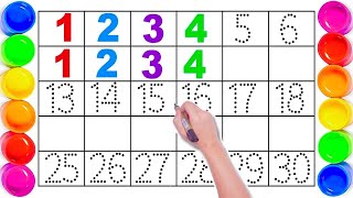 Colorful Number Tracing 1 to 20 for Kids | Learn Numbers with Fun | Counting 1 to 20