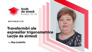 "Transformări ale expresiilor trigonometrice. Lecție de sinteză"