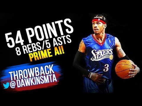 Allen Iverson NASTY Performance 2004.12.18 at Bucks - 54 Pts, KiLLER Jumper!