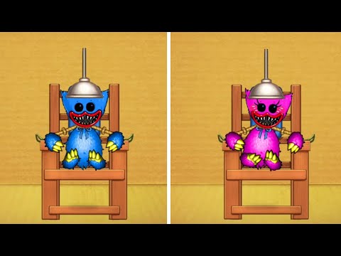 Huggy Wuggy vs Kissy Missy vs Electric Chair Machine | Kick the Buddy Mod Poppy Playtime 2
