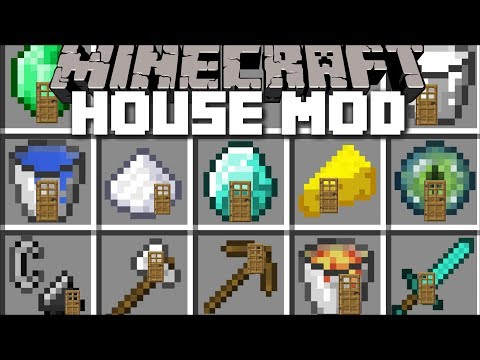 Minecraft ITEM HOUSE MOD / PLACE DOWN ITEMS AND SPAWN INSTANT STRUCTURES!! Minecraft