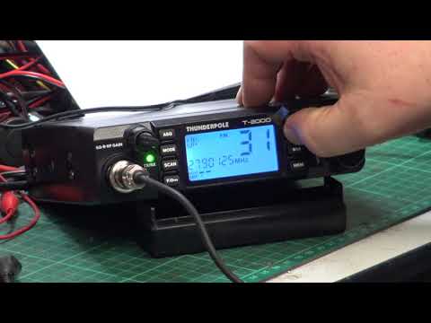 Thunderpole T2000 UK CE MultiNorm CB radio (mobile) - On The air test