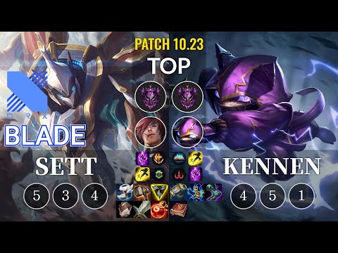 DRX Blade Sett vs Kennen Top - KR Patch 10.23