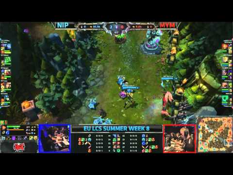 Ninjas in Pyjamas (NiP) vs Meet Your Makers (MYM) || EU LCS Summer 2013 W8D2 || Full Game HD