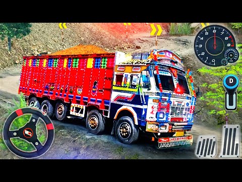 Offroad Indian Truck Driver Simulator - Heavy Hill Transport Cargo Duty Driving - Android GamePlay