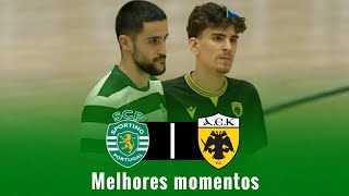 Sporting (POR) v AEK Athens (GRE) - UEFA Futsal champions League  - Melhores Momentos 