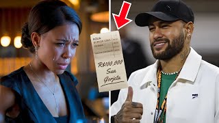 GARÇONETE SERVE NEYMAR, QUANDO VÊ A NOTA DA CONTA ELA COMEÇA A CHORAR DE EMOÇÃO...