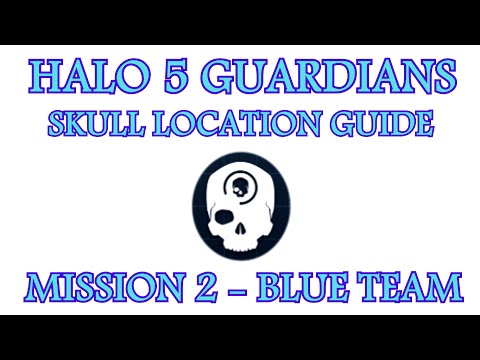 Halo 5 Guardians : Skull Location Guide ( Black Eye Skull ) - ( Mission 2 : Blue Team )
