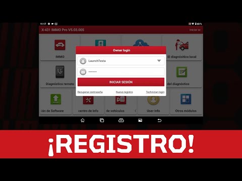 REGISTRO DEL X431 IMMO PRO