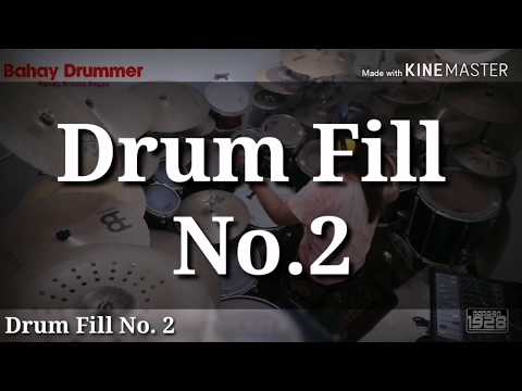Drum fill No. 2  (Drum Chops tutorial perfect for left handed drummers)