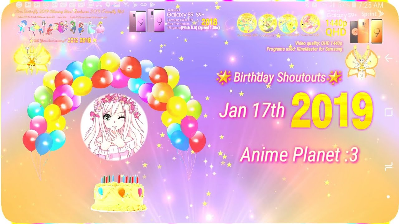 Birthday Shoutouts: Anime Planet :3 (1/17/2019) (Late Video)