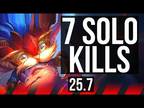 HEIMERDINGER vs FIORA (TOP) | 7 solo kills, 600+ games | EUW Master | 25.7