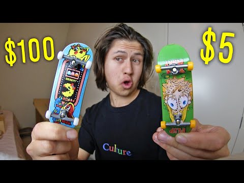 $5 TECH DECK VS $100 FINGERBOARD!