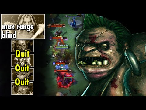 ALL QUIT!! SURRENDER NOW!! Insane 5mins Max Range Blind Hook Pudge | Genius Pudge