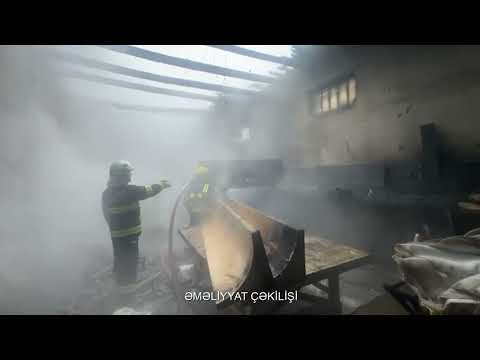 Sumqayıt şəhəri, Y.Məmmədov küçəsində yerləşən mebel sexində yanğın
