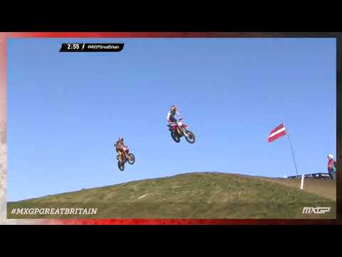 Vialle vs Langenfelder vs Geerts | MX2 Race | MXGP of Great Britain 2022 #MXGP #Motocross