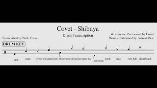 Covet - shibuya (Drum Transcription)