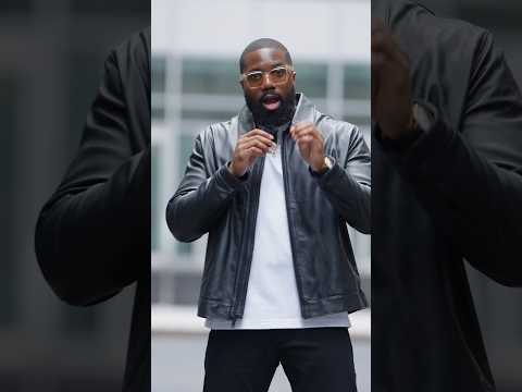 Every Man Should Own A Black Leather Jacket | Chris Kabeya #shorts