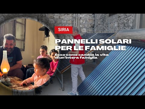 Solar panels for families in Syria