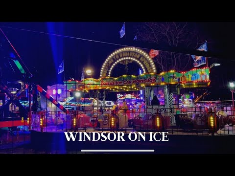 Windsor on Ice | Christmas Funfair | UK's Newest Trooper XL #windsor #travel #youtubeshort