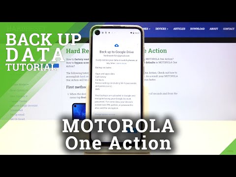 How to  Create Google Backup in MOTOROLA One Action – Restore Data in MOTOROLA One Action