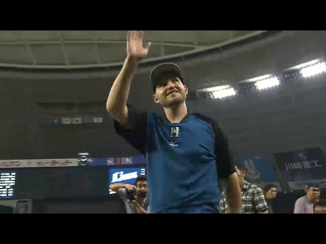 ファイターズ・レアード選手ヒーローインタビュー 2015/7/24 L-F
