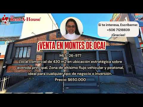 Venta Montes de Oca: Local Comercial Premium sobre Avenida Principal