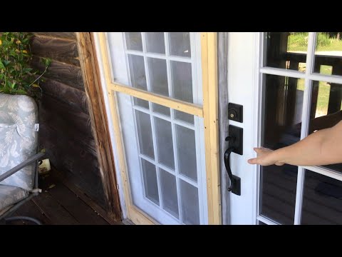 INNOVATIVE screen door insert for double french doors (works great)