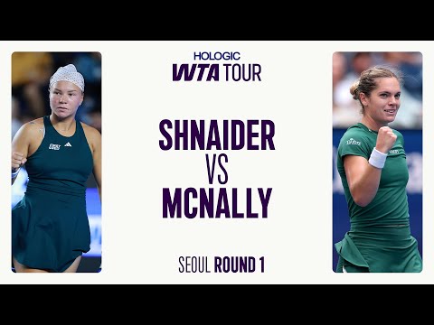Diana Shnaider gegen Catherine McNally | 2025 Seoul, Runde 1 | WTA-Spiel-Highlights