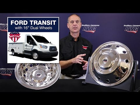 Ford Transit Stainless Steel Wheel Covers for 16" Dual Wheels