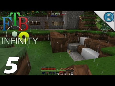 Minecraft FTB Infinity Multiplayer Gameplay / Let's Play (S-1) -Ep. 5- "Creeper Attacks!"
