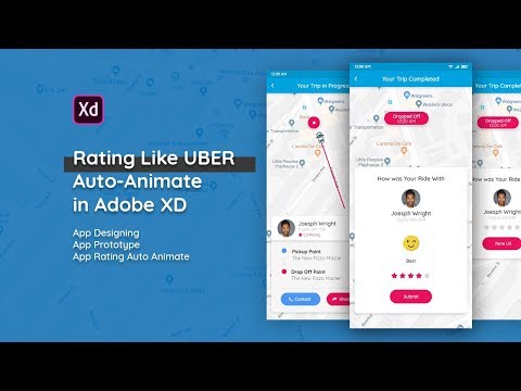 Rating Like UBER Auto-Animate in Adobe XD | Prototype | Tutorial | UIXTube