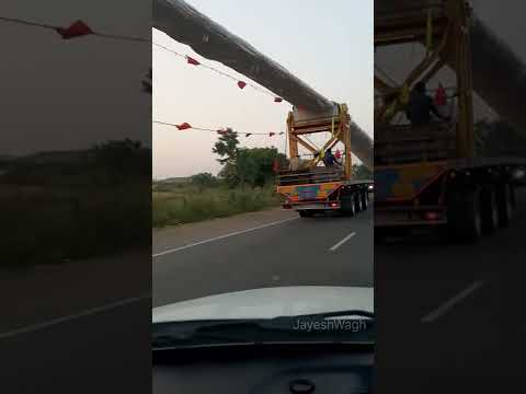 , title : 'Heavy Equipment Transport On Indian Road | TATA Trucks | Long Truck'