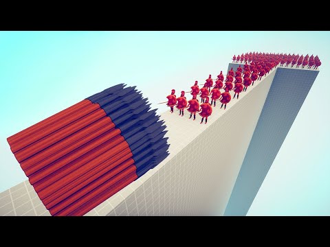 CAN 300 SPARTANS DEFEND THE BRIDGE from ARROW STORM | TABS - Totally Accurate Battle Simulator