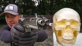 How LETHAL is a Double Barrel 1911?! (90acp vs Head)