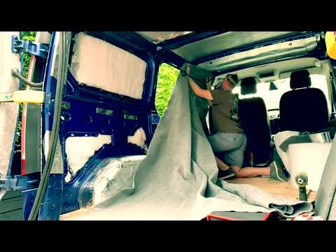 EP7 | Carpet Lining Van Interior of Ford Transit Custom for Camper Conversion