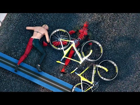Extreme Bicycle Race (Funny Superhero Contest Video W / Venomool
